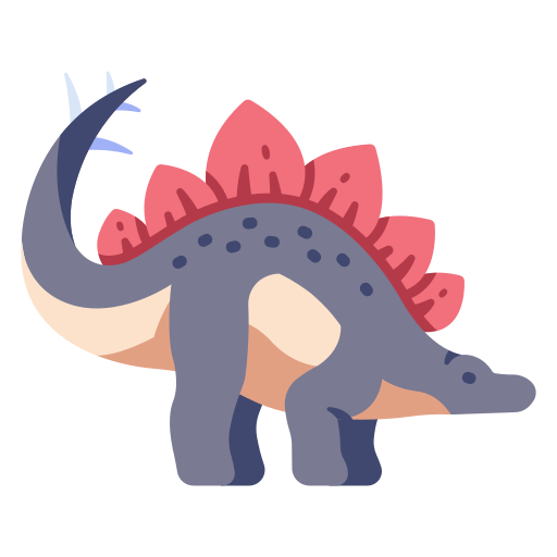 stegosaurus MaxIcons Flat icoon