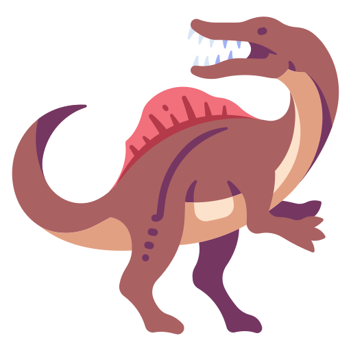 spinosaurus MaxIcons Flat icoon