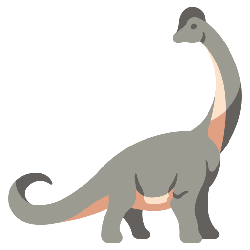 brachiosaurus MaxIcons Flat icoon