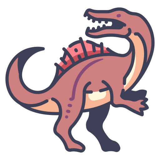 spinosaurus MaxIcons Lineal color icono