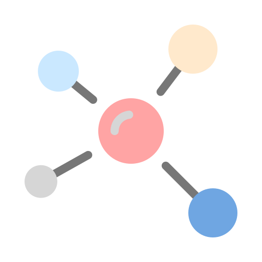 Молекулярная структура Generic Flat иконка