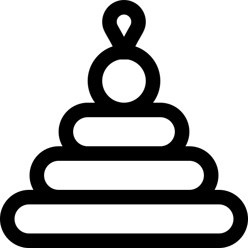 piramida Basic Straight Lineal ikona