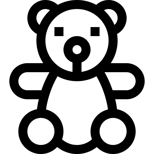 orsacchiotto Basic Straight Lineal icona