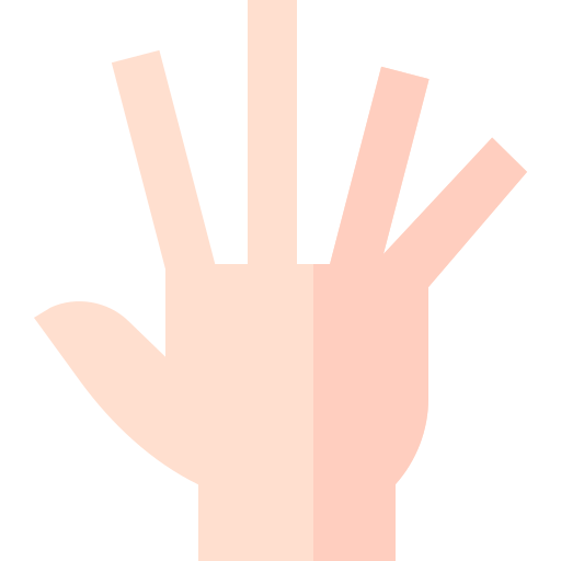 Hand Basic Straight Flat icon
