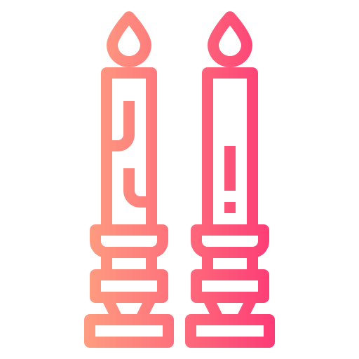 Candle Smalllikeart Gradient icon