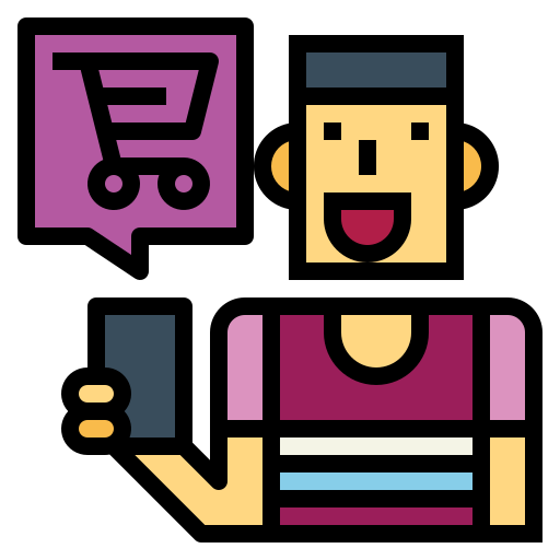 온라인 쇼핑 Smalllikeart Lineal Color icon