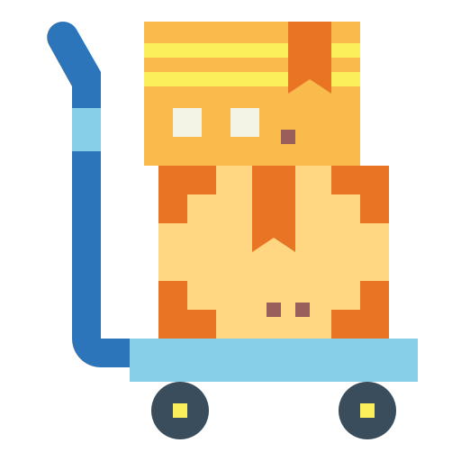 Trolley Smalllikeart Flat icon