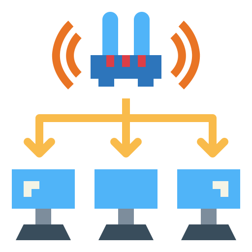 Network Smalllikeart Flat icon