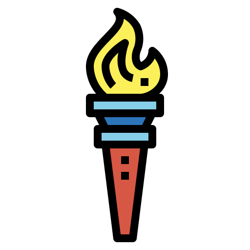 Torch Smalllikeart Lineal Color icon