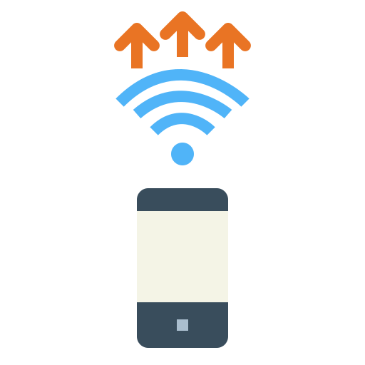 Wireless Smalllikeart Flat icon