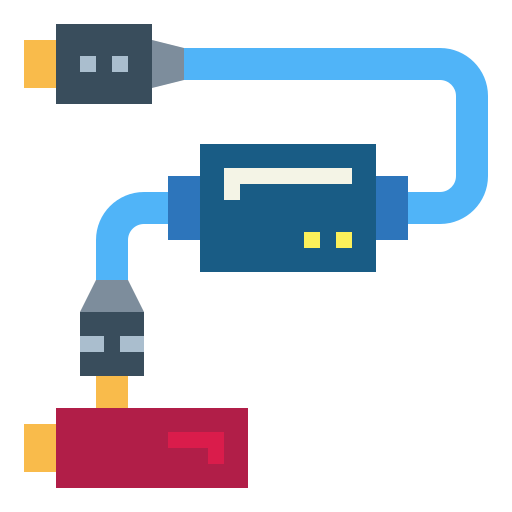 Usb port Smalllikeart Flat icon