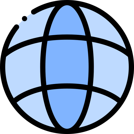 Globe Detailed Rounded Lineal color icon
