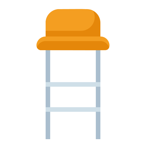 stoel standaard Generic Flat icoon