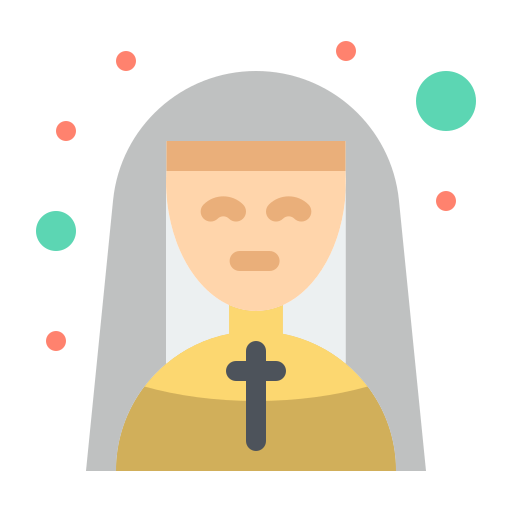 Монахиня Flatart Icons Flat иконка