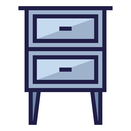 Bedside table Generic Blue icon