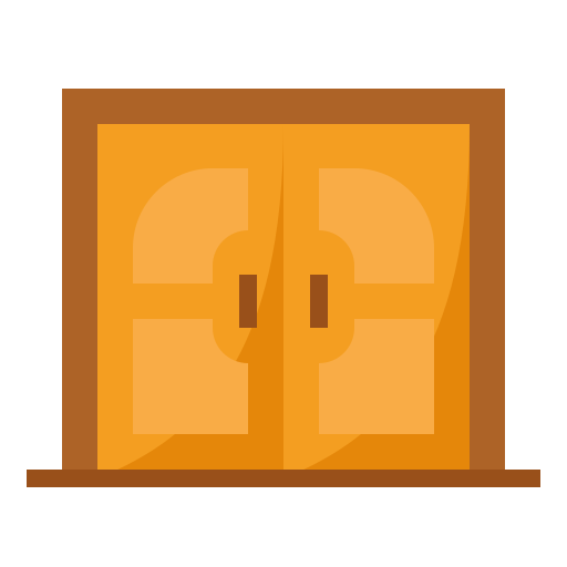 dubbele deur Generic Flat icoon