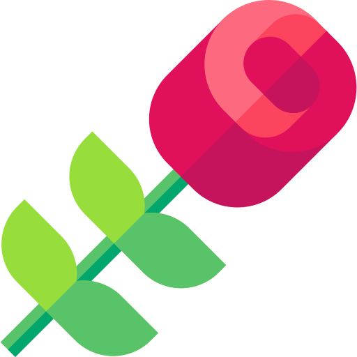 rose Basic Straight Flat icon