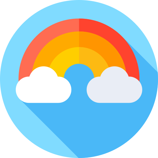 regenbogen Flat Circular Flat icon