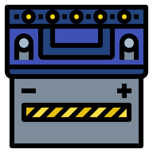autobatterie Generic Outline Color icon