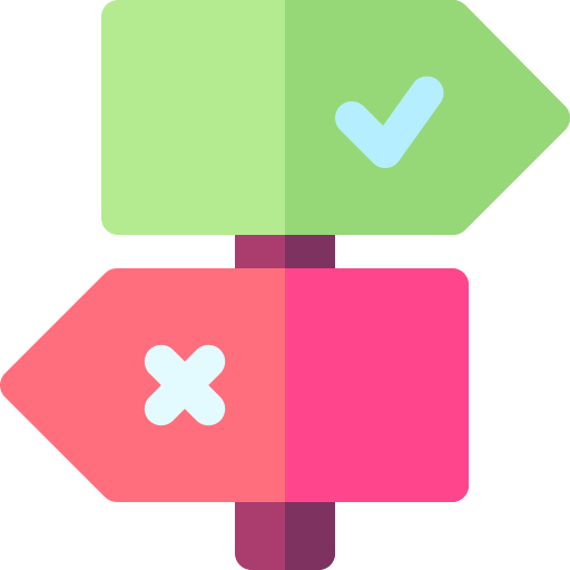 decisión Basic Rounded Flat icono