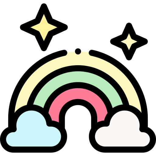 regenbogen Detailed Rounded Lineal color icon