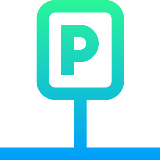 Parking Super Basic Straight Gradient icon