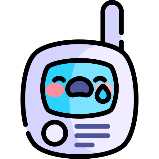 monitor de bebé Kawaii Lineal color icono