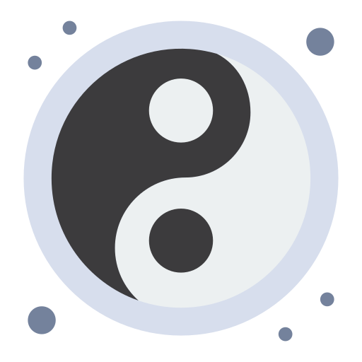 ying yang Flatart Icons Flat Icône