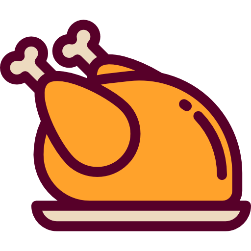 Turkey Detailed Rounded Lineal color icon