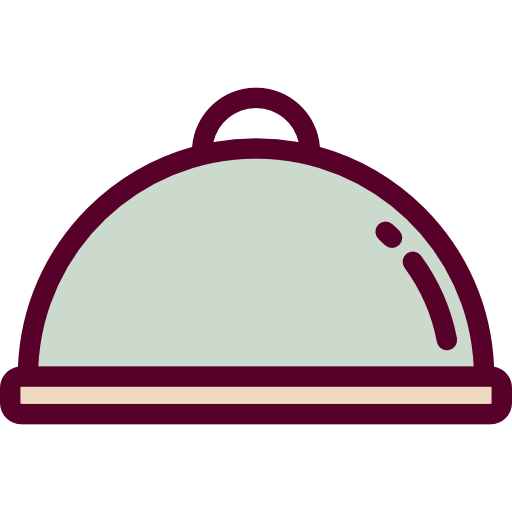 Dish Detailed Rounded Lineal color icon