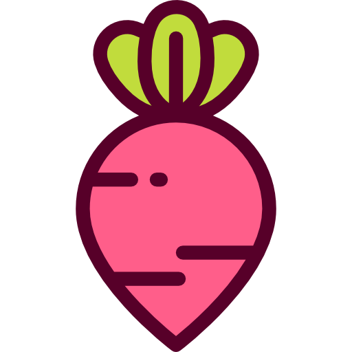 Beet Detailed Rounded Lineal color icon