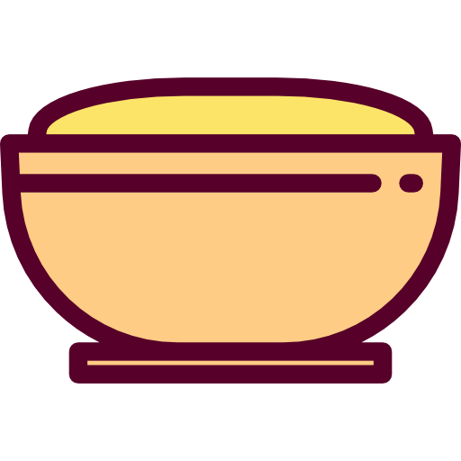Mashed potato Detailed Rounded Lineal color icon