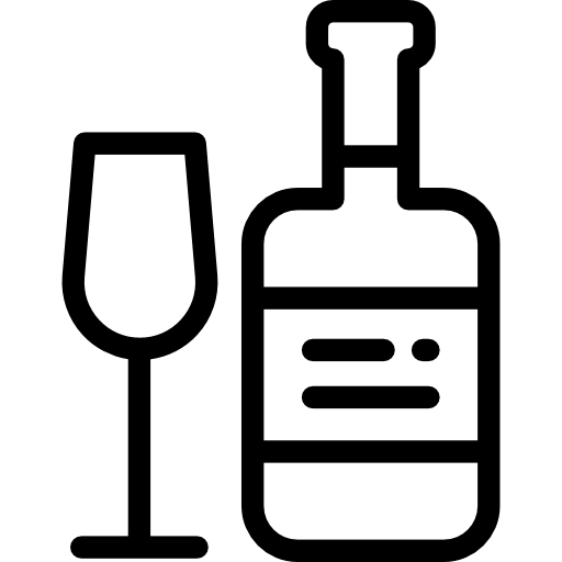 Вино Detailed Rounded Lineal иконка