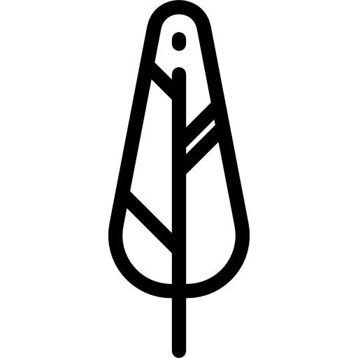 pluma Detailed Rounded Lineal icono