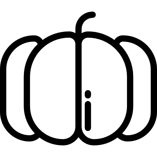 calabaza Detailed Rounded Lineal icono