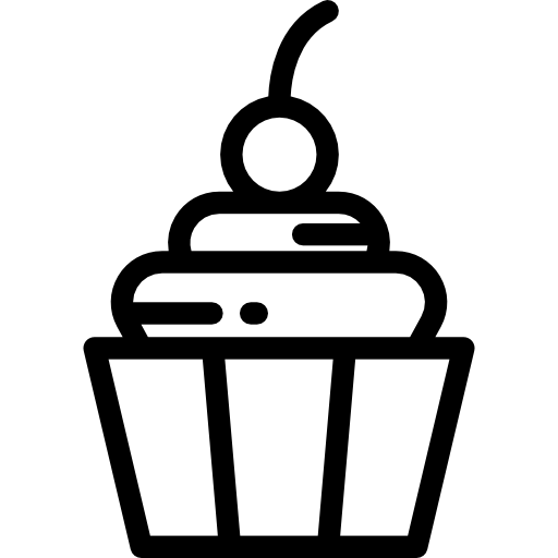 컵케익 Detailed Rounded Lineal icon