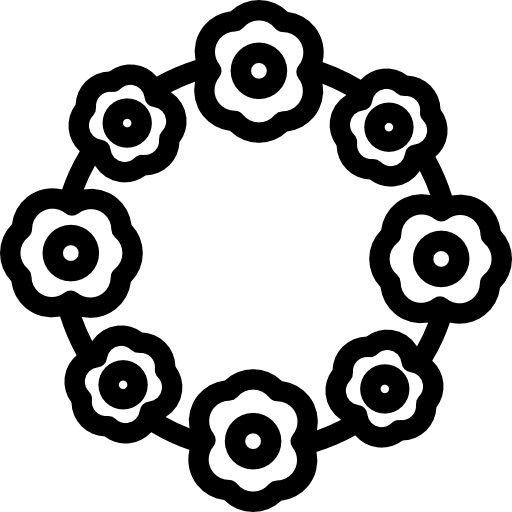 꽃 Detailed Rounded Lineal icon