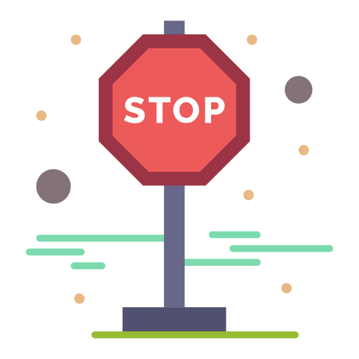 señal de stop Flatart Icons Flat icono