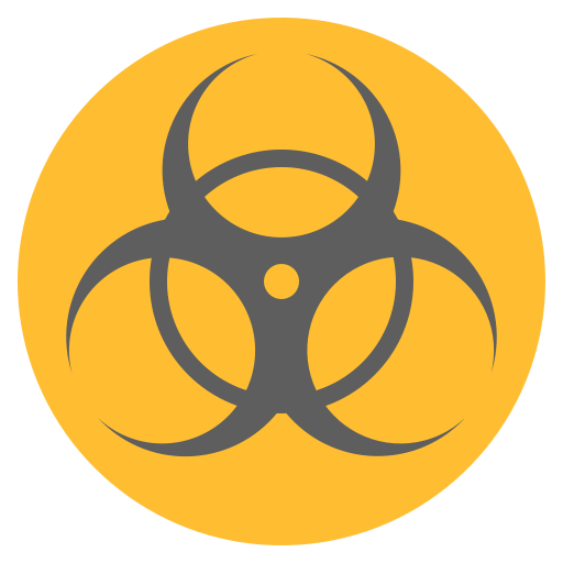 biohazard teken Generic Flat icoon
