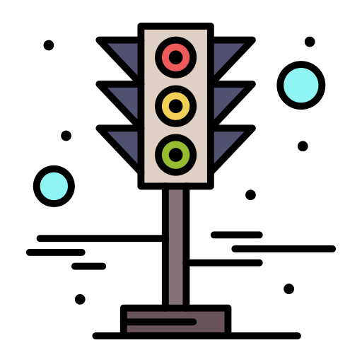 señal de tráfico Flatart Icons Lineal Color icono
