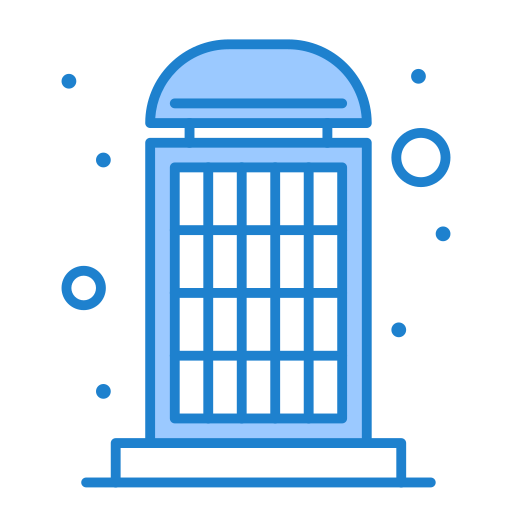 Phone booth Generic Blue icon
