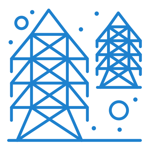 torre electrica Generic Blue icono