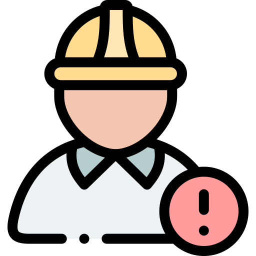 Worker Detailed Rounded Lineal color icon