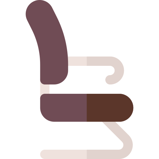 Chair Basic Rounded Flat icon