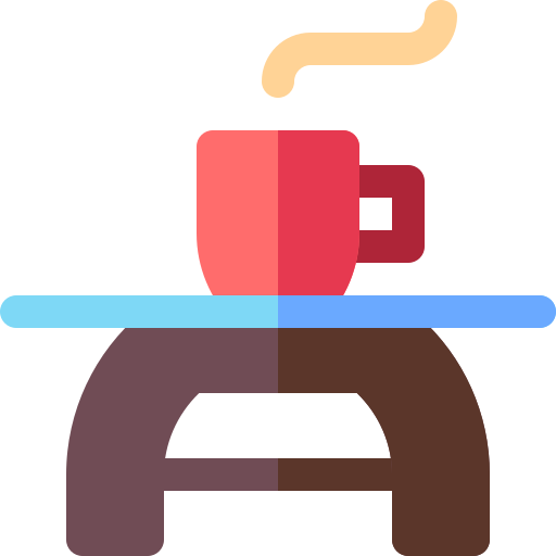 コーヒーテーブル Basic Rounded Flat icon