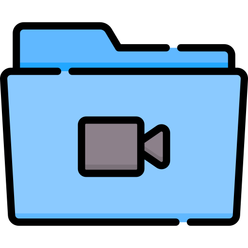 Video folder Special Lineal color icon