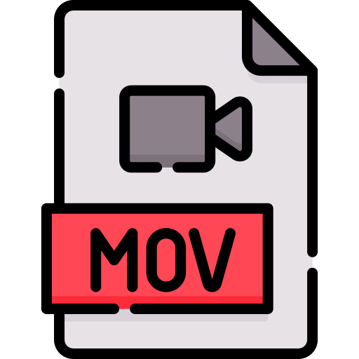 Mov file format Special Lineal color icon