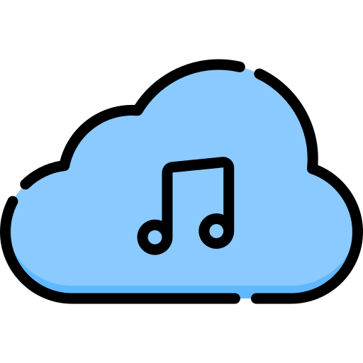 chmura muzyki Special Lineal color ikona