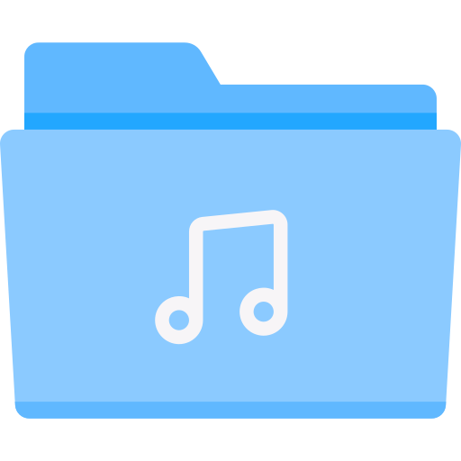 Music folder Special Flat icon