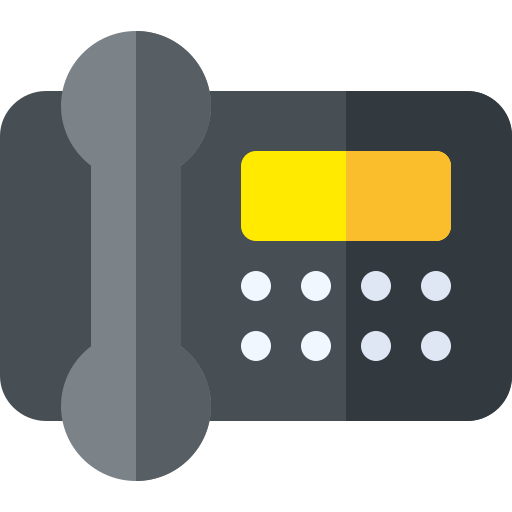 teléfono Basic Rounded Flat icono